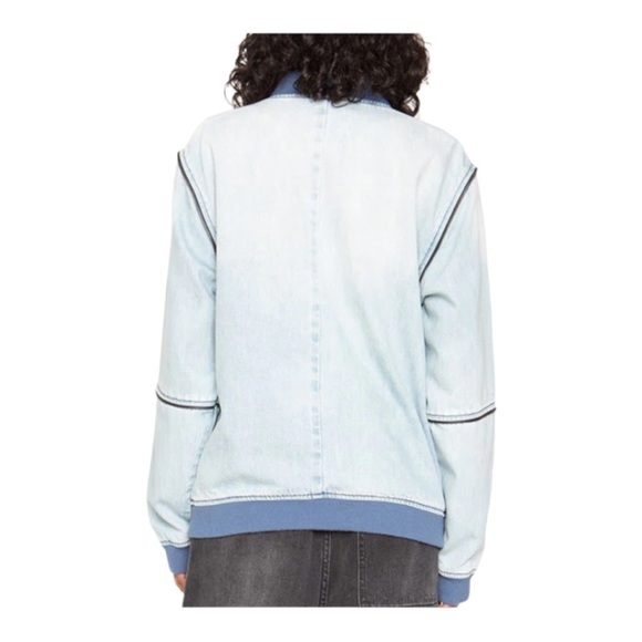 Sandrine Rose Zip Bomber in Original NWT - Picture 6 of 11